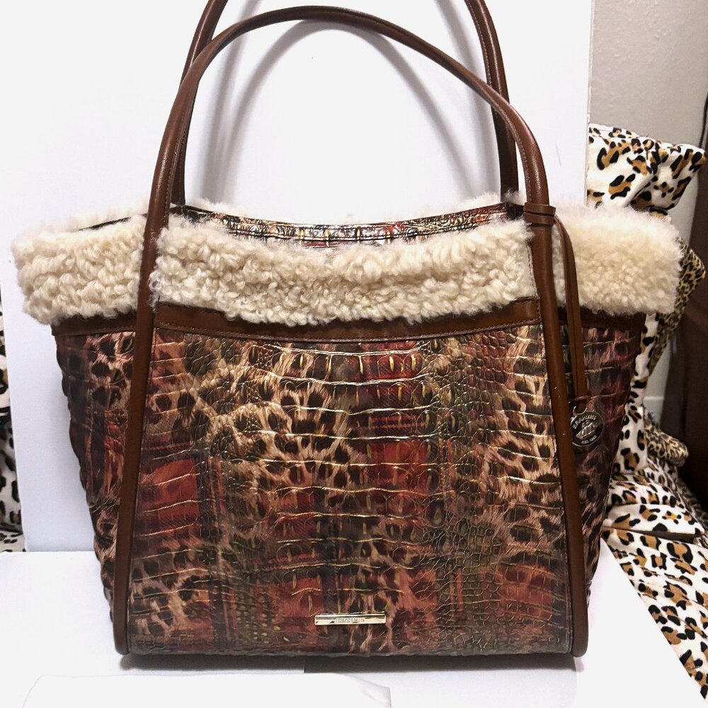 Brahmin Bailee - Tartan Animal Joaquin Satchel Tote